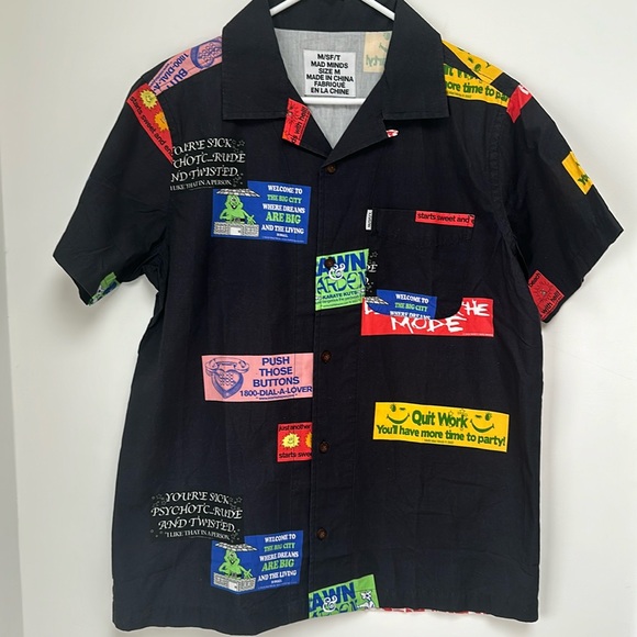M/SF/T Misfits MAD MINDS Men’s Shirt from the Spring 22 ‘Terraforma’ collection - Picture 1 of 7